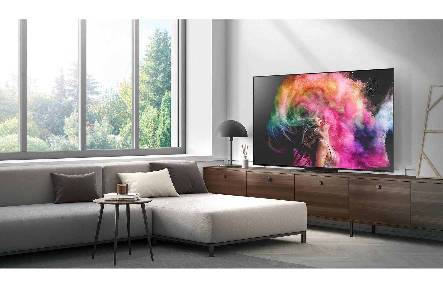 Samsung S95C OLED room view c | HDTVs and More